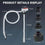 Motorcycle/ATV Fuel Transfer Pump with Auto-Stop Sensor