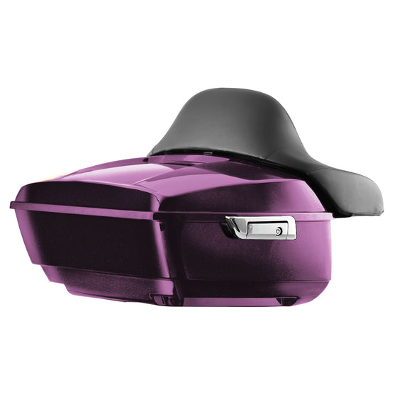 Hogworkz Color Matched KING TOUR PACK with FULL BACKREST and CHROME HARDWARE for Harley-Davidson Touring 2014 to Present