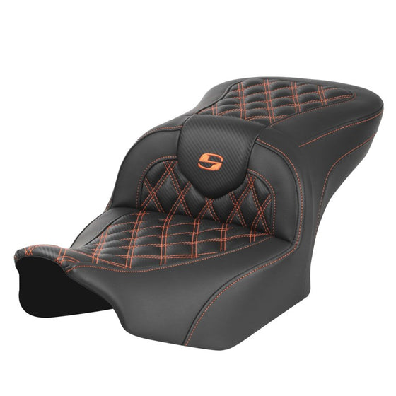 Saddlemen Roadsofa Carbon Fiber-CF-Lattice Stitch-LS (2023 CVO Street Glide & Road Glide & 24 To Present Street Glide & Road Glide (Heated & Non Heated Options)