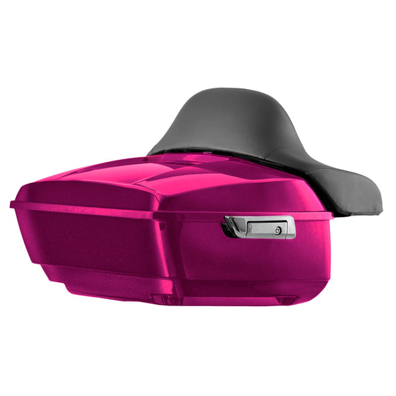 Hogworkz Color Matched KING TOUR PACK with FULL BACKREST and CHROME HARDWARE for Harley-Davidson Touring 2014 to Present