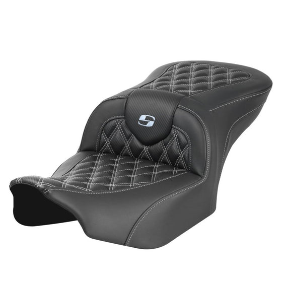 Saddlemen Roadsofa Carbon Fiber-CF-Lattice Stitch-LS (2023 CVO Street Glide & Road Glide & 24 To Present Street Glide & Road Glide (Heated & Non Heated Options)
