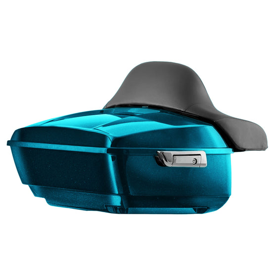 Hogworkz Color Matched KING TOUR PACK with FULL BACKREST and CHROME HARDWARE for Harley-Davidson Touring 2014 to Present