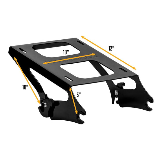 Hogworkz Black Two-Up Tour Pack Mount for Harley® Touring '09-'25