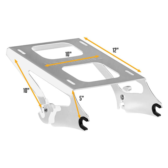 Hogworkz Chrome Two-Up Tour Pack Mount for Harley® Touring '09-'25