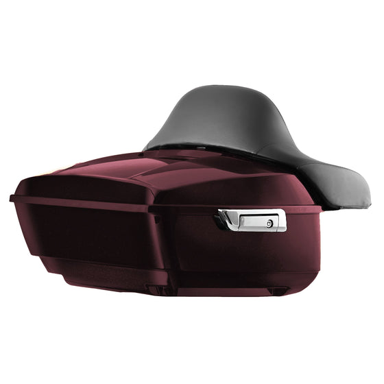 Hogworkz Color Matched KING TOUR PACK with FULL BACKREST and CHROME HARDWARE for Harley-Davidson Touring 2014 to Present