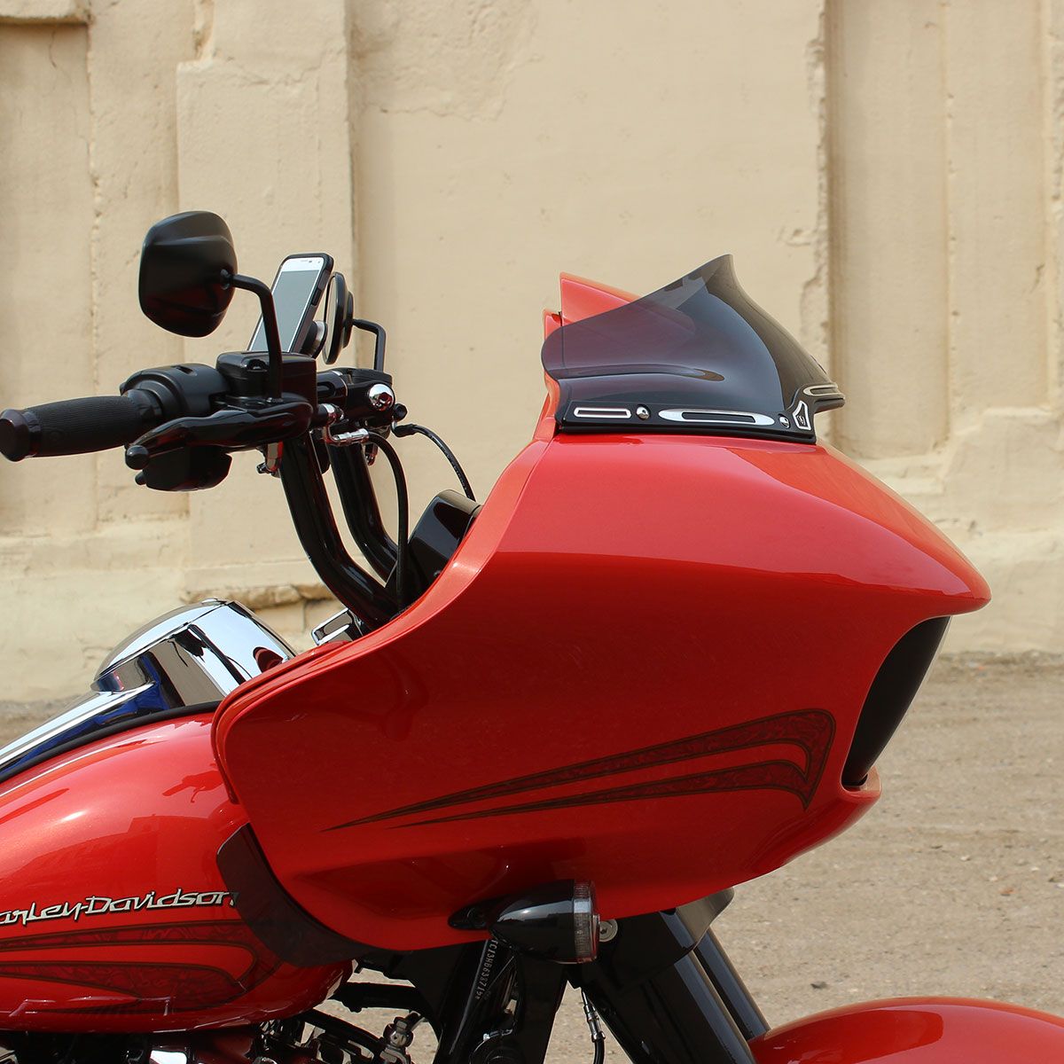 KLOCK Werks KOLOR FLARE ウインドシールド 6インチ レッド FXLRST 