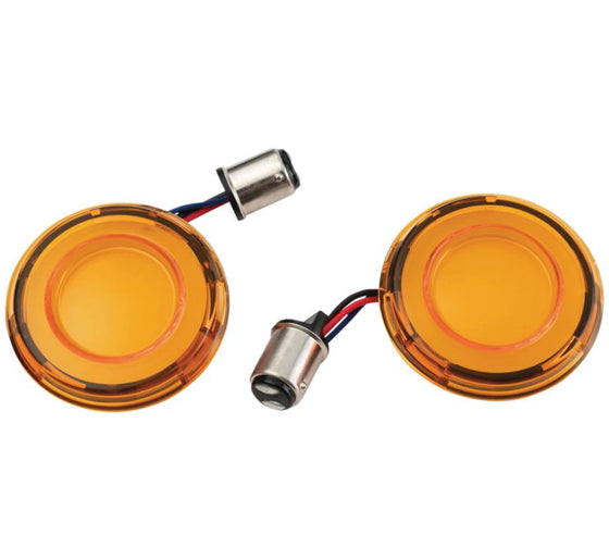 Kuryakyn Tracer LED Front Turn Signal Inserts-Amber