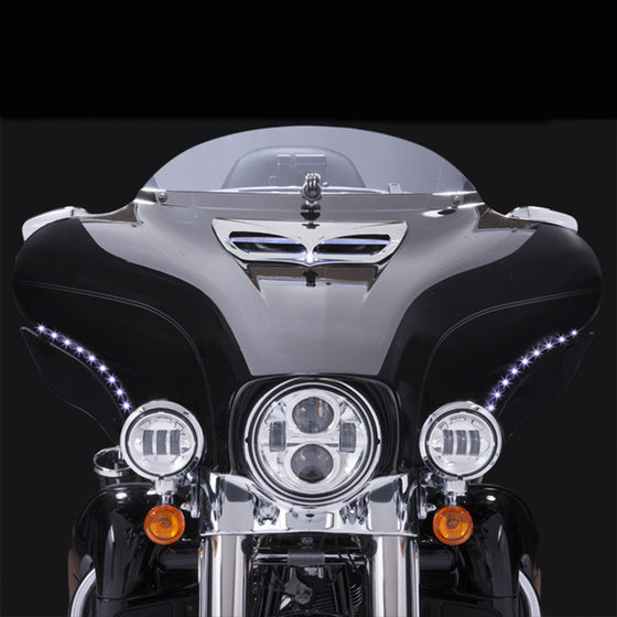 Ciro Bat Blades LED Turn Lights-Harley Batwing Fairing