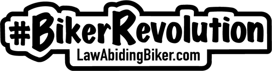 Rectangle #BikerRevolution Support Sticker