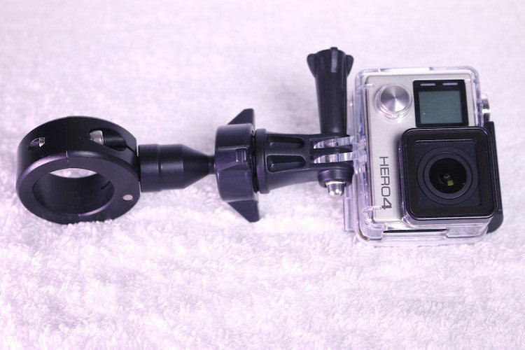 Biker GoPro Gripper Head Adapter & Handlebar Universal Mount SystemBl
