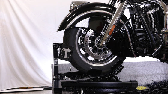 Titan Bulldog Moto Cradle Wheel Chock-Package