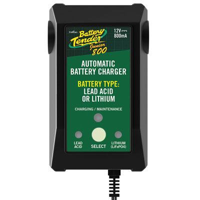 DelTran Battery Tender Jr. Selectable Lead Acid/Lithium Battery Charger