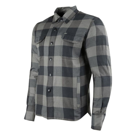 Speed and Strength True Grit Moto Shirt-Grey With Armor