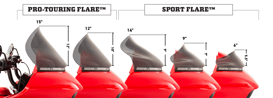 Klock Werks Replacement Windshield Flare For Harley 2015-2023 FLTR